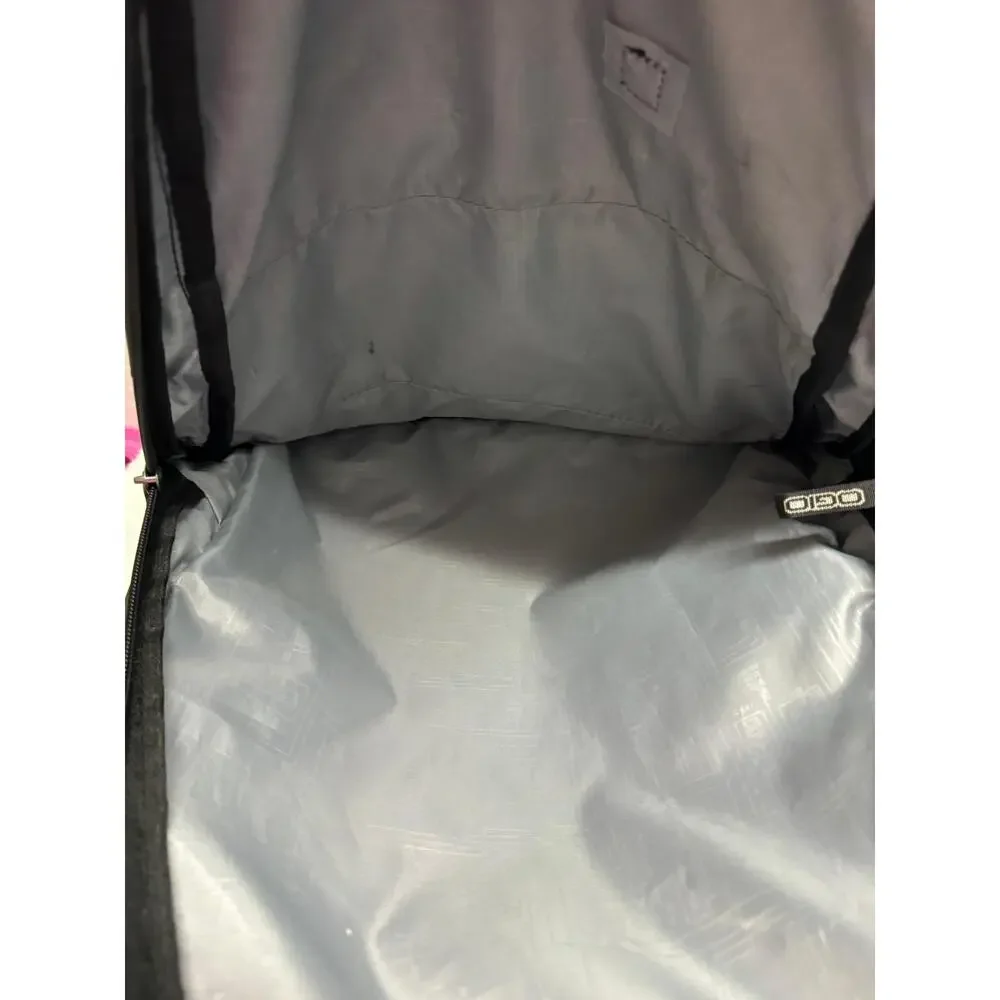Ogio Excelsior Backpack Gray Black Multiple Compartments Zipper Closure One Size